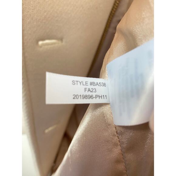 J CREW COAT 2 IVORY VILLA WOOL ITALIAN STADIUM CLOTH NELLO GORI PALE BONE CLASSY - Picture 8 of 16